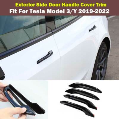4 Stuks Buitendeur Handvat Cover voor Tesla Model 3 Model