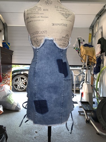 Denim Corset Underbust Skirt | eBay
