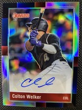2022 Panini Donruss Optic Colton Welker 1988 Retro Holo Rookie Auto #R88S-CW
