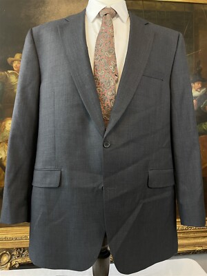 Jack Victor Classic 50L Lennox CT Gray 100% Wool 2Btn Blazer Jacket Sport Coat
