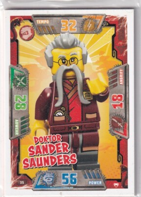 Lego Ninjago Serie 2 TCG Sammelkarten Karte Nr. 35 Doktor Sander Saunders