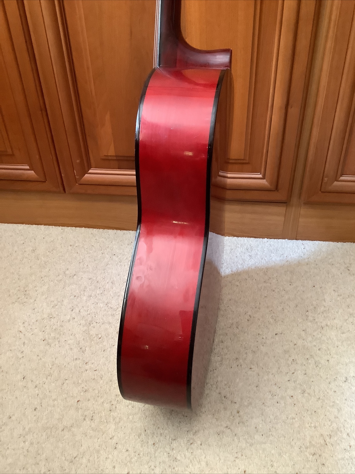 Encore Acoustic Guitar ENC44 John Hornby Skewers Vintage Red Brown Wood