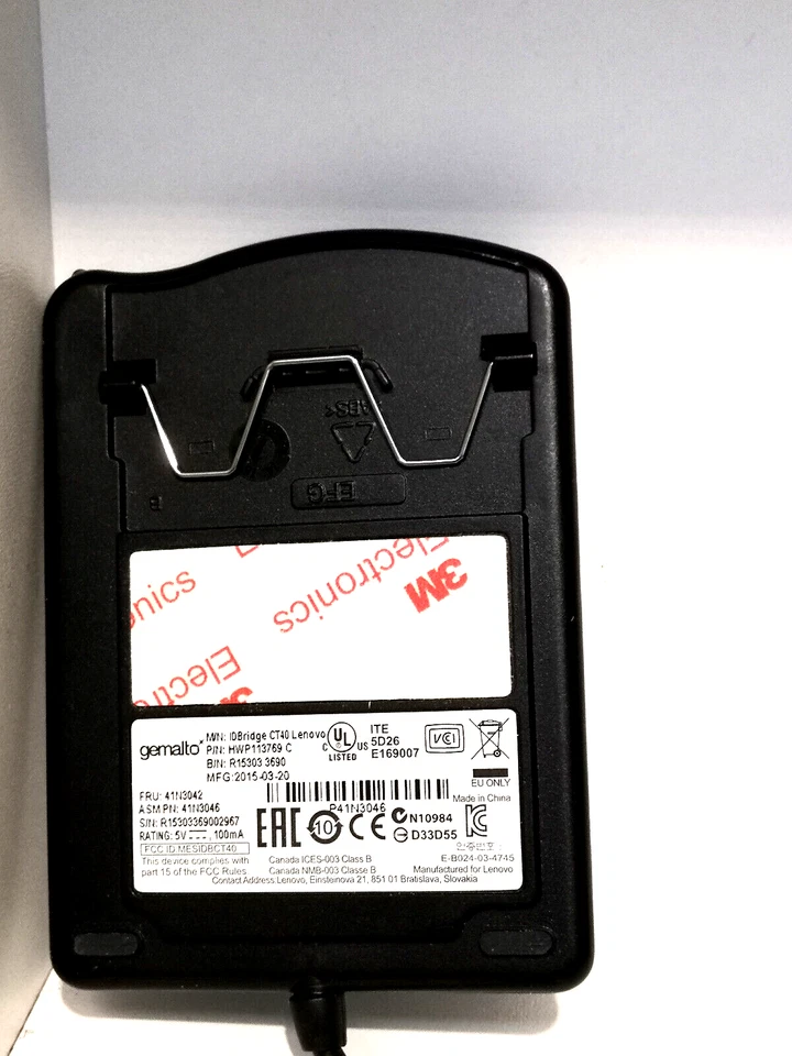 Original Lenovo Gemalto USB Smart Card Reader P/N: 41N3046  FRU: 41N3046 - Bild 3 von 4