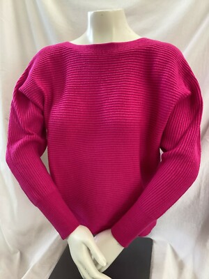 NWOT JCP Women s Dolmen Sleeve Bright Color Ribbed Sweaters Three (3)