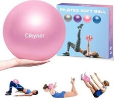 Soft Pilates Ball Small Exercise Ball 23-25cm Mini Gym Ball with Inflatable S...