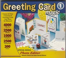 Greeting Card magic PC CD-Rom Game by Cosmi  NetZero for Windows ME / XP / 2000