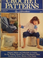 Vintage Herrschners Crochet Patterns Magazine Crochet Pattern Afghan Sweater
