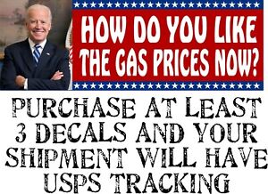 Anti Joe Biden Gas Shortage NOBODY PANIC AUTO MAGNET 8.6/" x 3/" Sticker