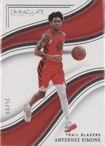 2022-23 Panini Immaculate Collection - Anfernee Simons #92