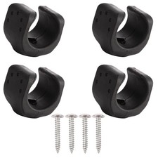 4 Pieces Universal Flashlight Holder Torch Mounting Brackets Black