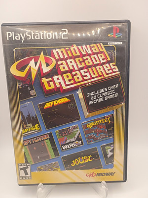 Midway Midway Arcade Treasures Sony PlayStation 2 PS2 2003 Manual Multiplayer