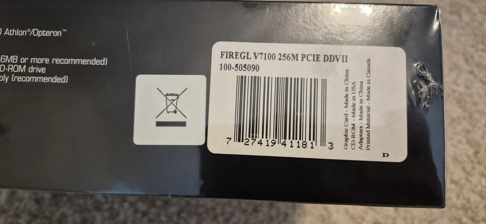 ATI FireGL V7100 256MB PCIE 256M Workstation Graphic Acc., Brand New ,Unopened - Image 4 of 4