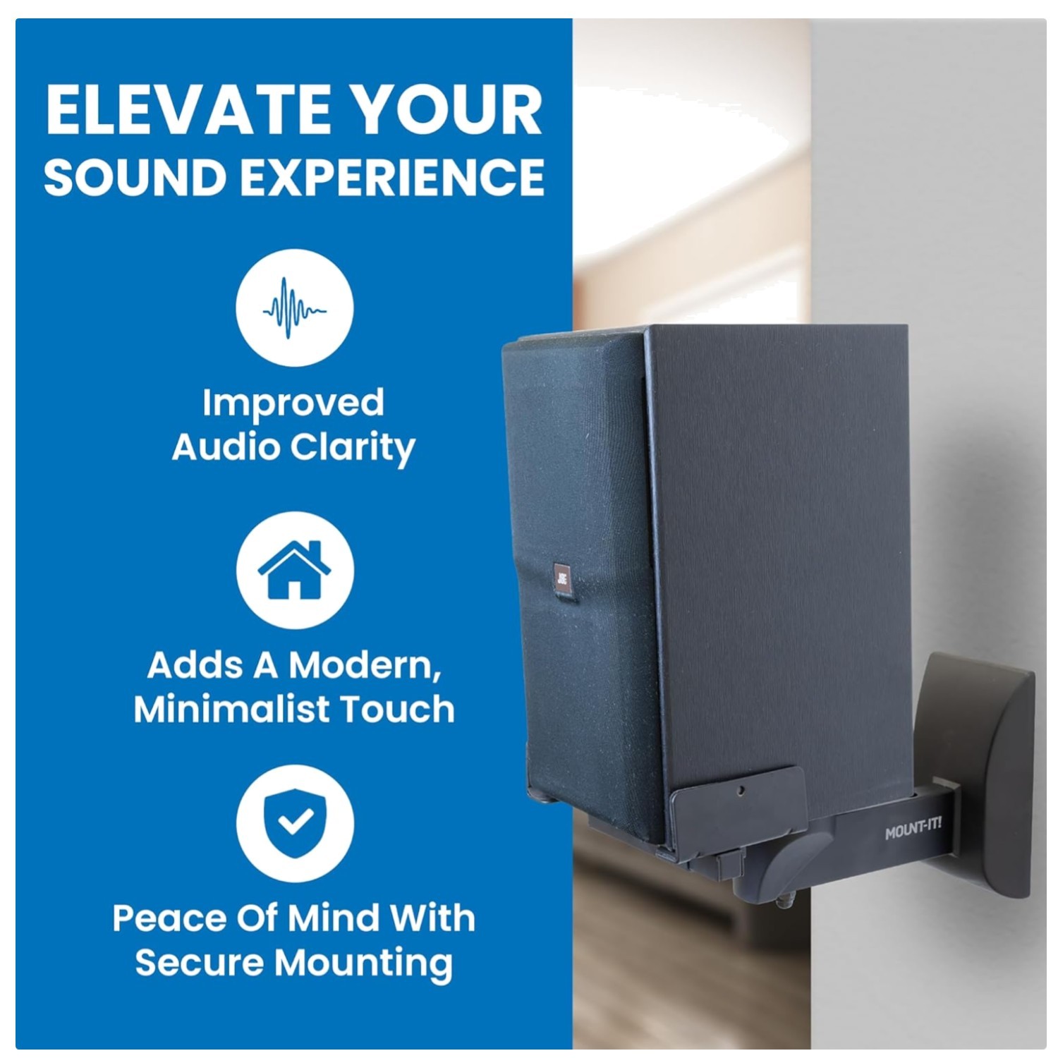 Adjustable Full Motion Speaker Brackets - Pair