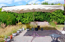 Marktschirm Schirm 2000 ★ Alfa First ★ Wasserdicht * 3 x 3 Meter *mit Fuss