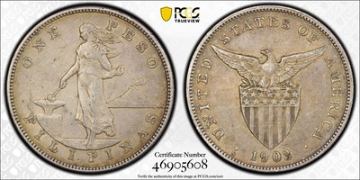 アメリカ領 フィリピン 1903年S 1 Peso 銀貨 1903 S Philippines under US Sovereignty One Peso PCGS XF-45 | eBay