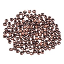 300pcs Loose Ball Beads: Metal 1.2mm Holes For Jewelry Crafting Round Spacer
