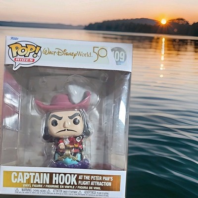 Captain Hook At the Peter Pan's Flight Attraction Funko Pop #109 Disney 50YR NEW