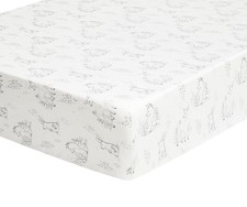 Mills Waffle White Crib Fitted Sheet - Levtex Baby