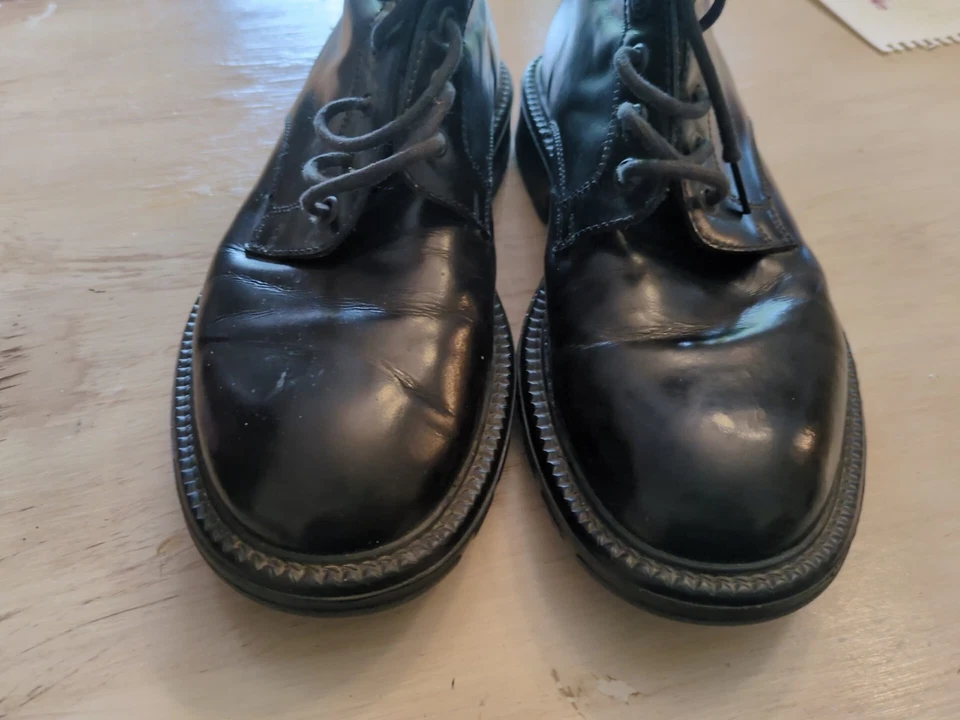 Botas chukka italianas de cuero negro J Crew para hombre talla 8,5 resistentes a la intemperie Foto 2 de 4