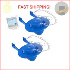 2 Pack Toilet Flapper Replacement Kit, 2 Inch Universal Toilet Tank Flapper Fit