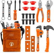 Tools for Toddlers-24-Piece Toy Screwdriver  Kids Pliers Kit with Tool Bag, Rea