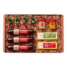 Hickory Farms Savory & Sweet Farmhouse Meat and Cheese Gift Basket Small  Box...