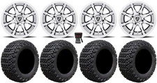 Fairway Alloys Shift Machined Golf Wheels 12" 23x10.5-12 X-Trail Tires Yamaha
