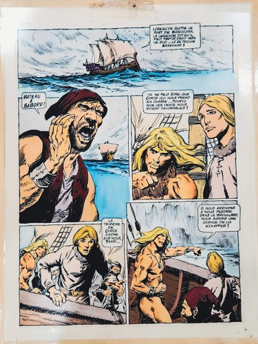 Jaime BROCAL REMOHI Original Art TAAR "Le Rebelle" 1977 Color Guide Layer RARE