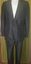 1960's LASSO Mens Vintage Suit Pinstripe Western Cowboy Blazer Jacket 42 Pants