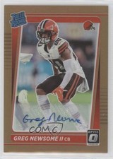 2021 Panini Donruss Optic Rated Rookie Bronze Prizm Greg Newsome II Auto lz7