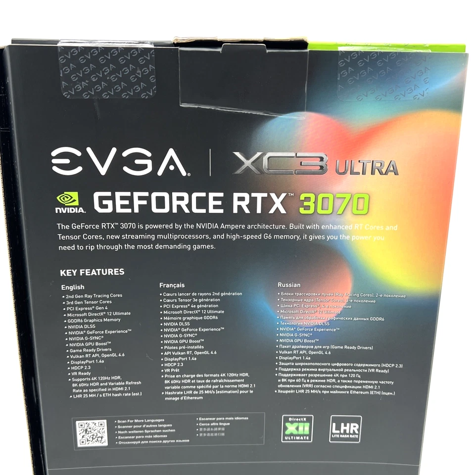EVGA GeForce RTX 3070 XC3 ULTRA GAMING 8GB GDDR6 Graphics Card (08G-P5-3755-KR) - Image 4 of 4