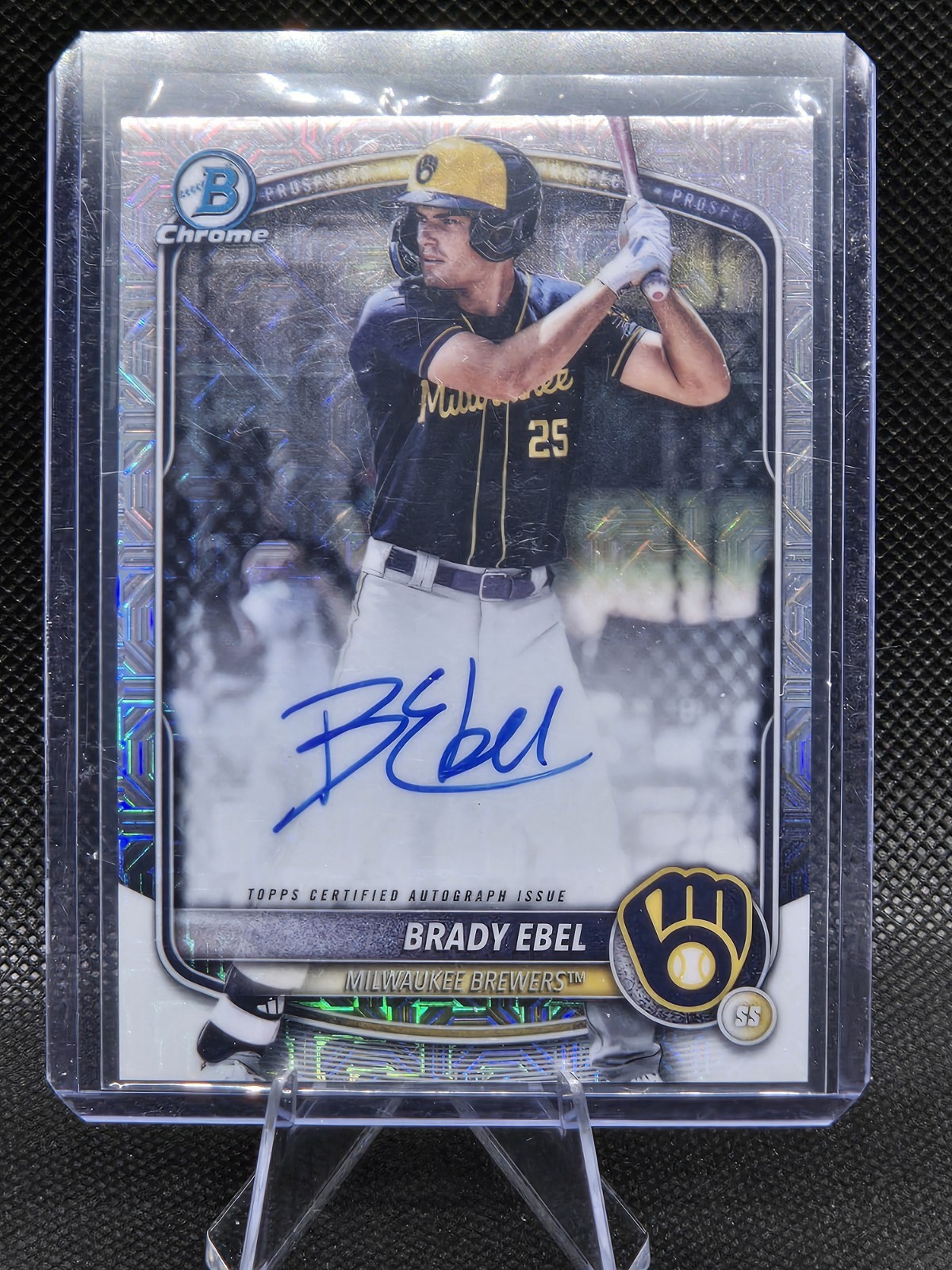 2025 Bowman Draft Chrome #BMA-BE Brady Ebel Mojo Refractor Auto