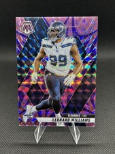 Leonard Williams Panini 2025 Reactive purple Mosaic Prizm #61 Seattle Seahawks