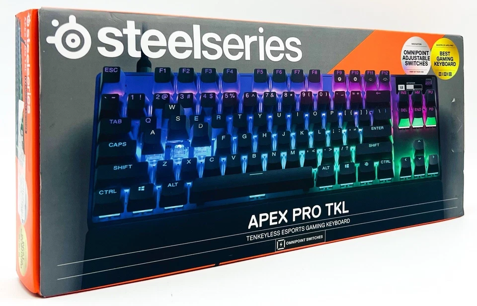 SteelSeries Apex Pro TKL Wired RGB Gaming Keyboard W/ Oled Display - 64856 - Image 2 of 4