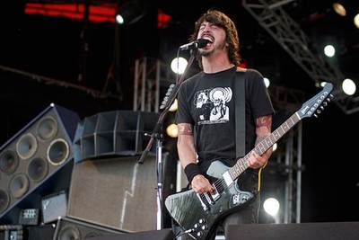 Dave Grohl of the Foo Fighters performs during the Roskilde Festiv- Old Photo 3