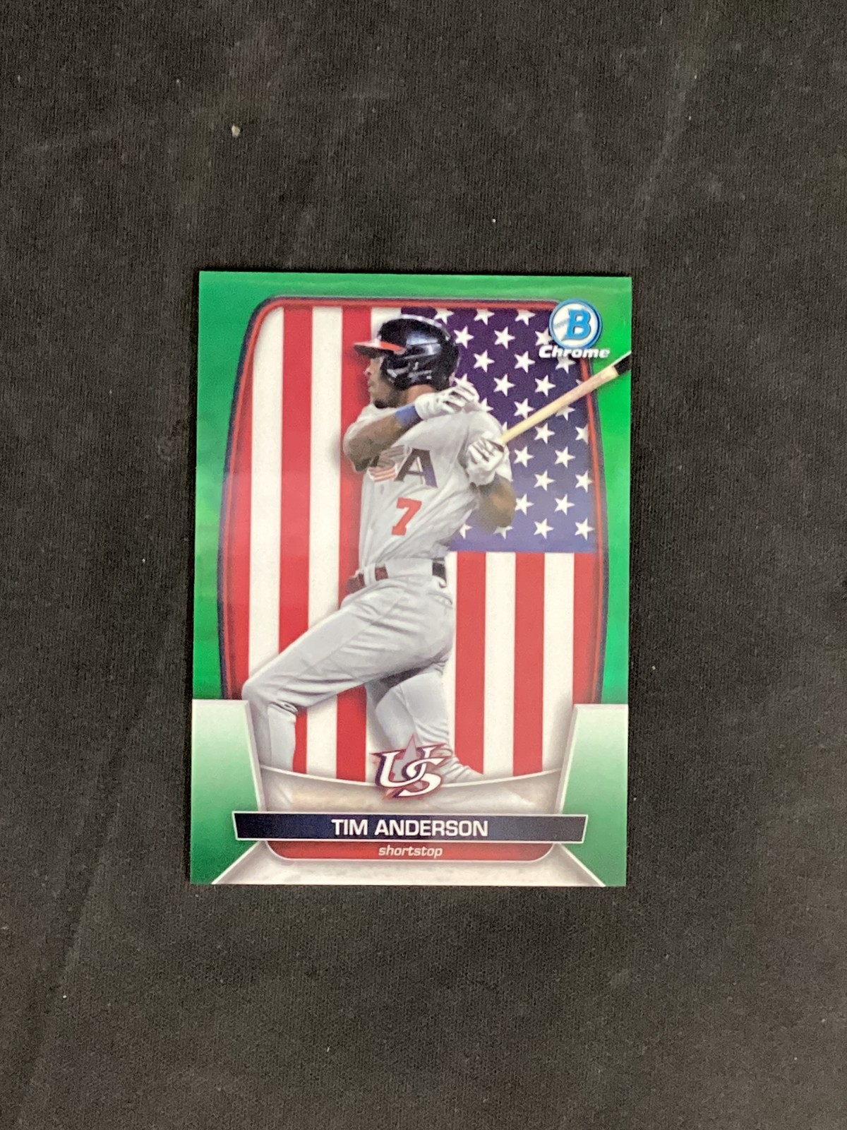 2023 Bowman Chrome #WBC-81 Tim Anderson Green Refractor /99