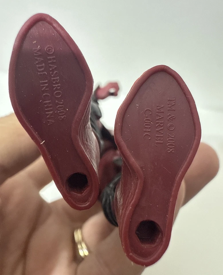 Figura de acción Hasbro Marvel Legends Red Hand Ninja 6" TRU exclusiva 1:12 2008 Foto 3 de 4