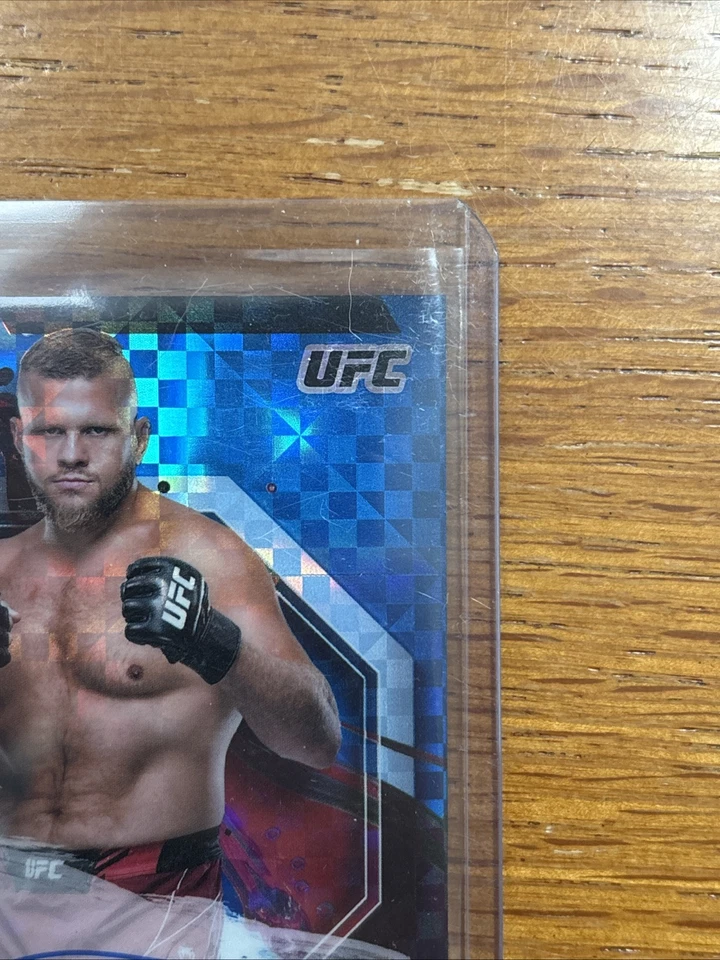 2024 Topps Finest Marcin Tybura Auto /75 Blue Checkerboard UFC  - Image 3 of 4