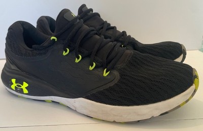 Under Armour Charged Vantage Marble Running Shoes Black/Volt Men Size 10.5