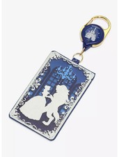 Disney Beauty and the Beast Belle Dancing Silhouettes Retractable Lanyard ID Ree