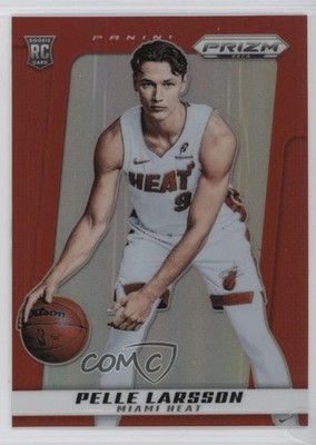 2024-25 Panini Prizm Deca Red Prizm 114/199 Pelle Larsson #70 Rookie RC 12wc
