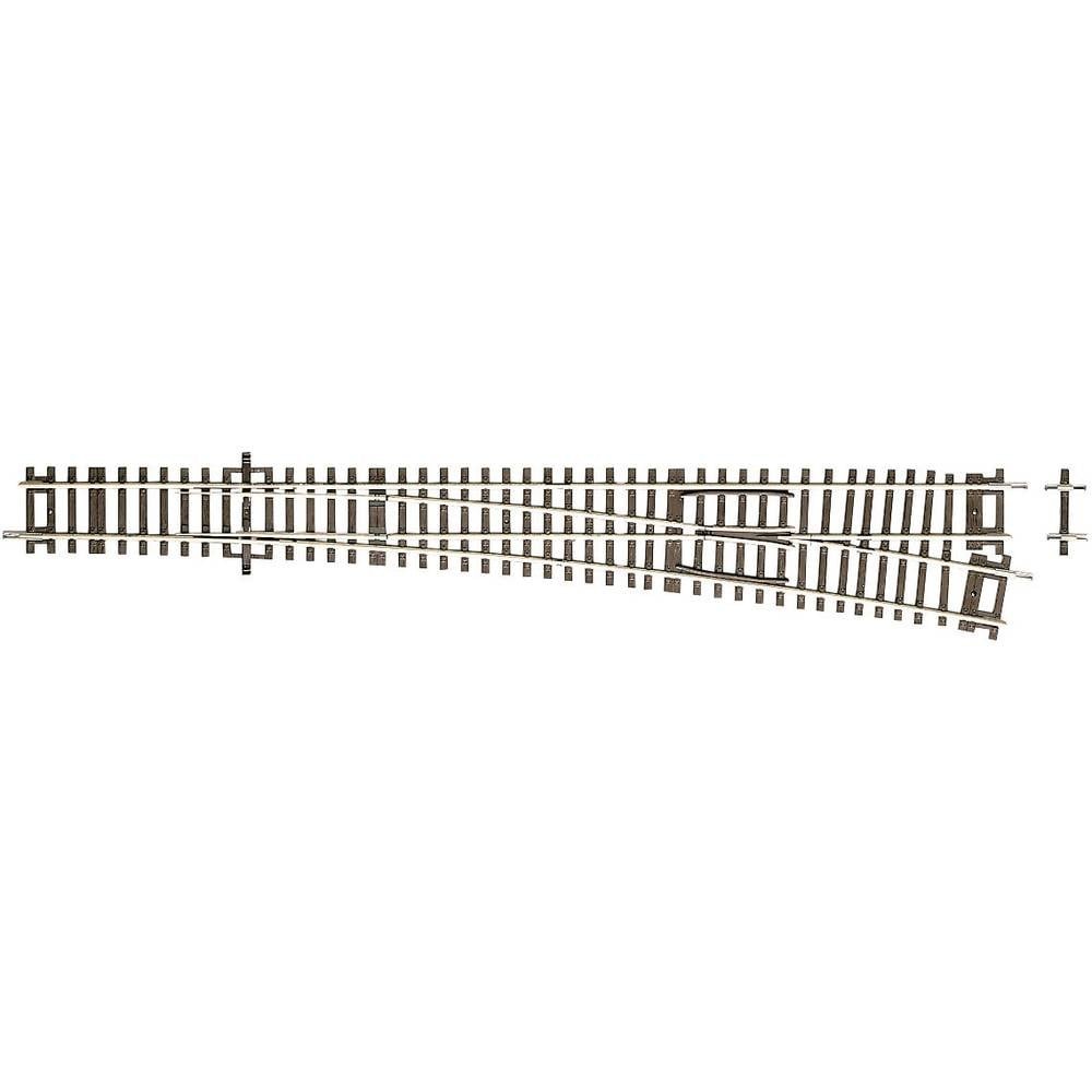 Aiguillage droit HO Rocoline sans ballast 345 mm rail modélisme train 42491