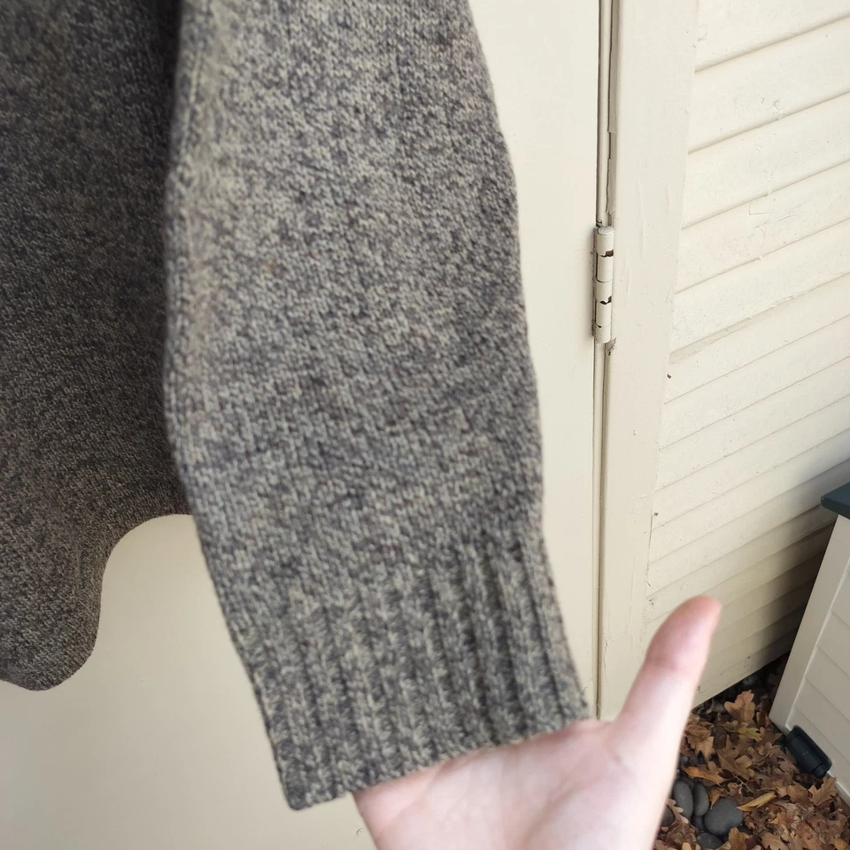 Woolrich Mens Olive Heather 1/4 Zip Pullover Sweater M 9013 - Image 2 of 4