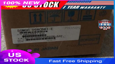 ONE New Yaskawa Servo Motor SGMGH-09ACB61-E Expedited Shipping