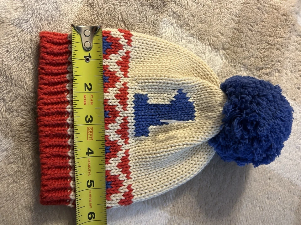 BABY GAP 6-12 MONTHS #1 Birthday KNIT BEANIE HAT 100% COTTON - Image 4 of 4