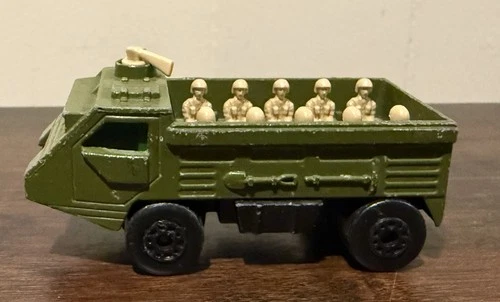 Vintage 1976 Matchbox Lesney Superfast Model No. 54 Army Personnel Carrier