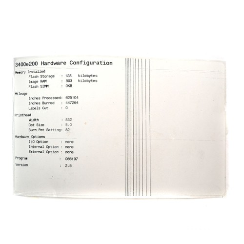 Intermec 3400e EasyCoder Thermal Barcode Label Printer Parallel 200DPI A - Picture 6 of 6