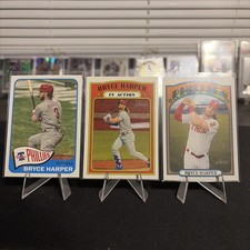 2021 Topps Heritage - In Action Bryce Harper #14 + Topps Heritage 13, T65-37 