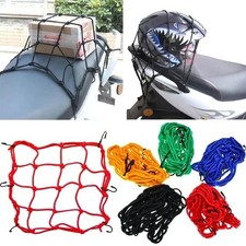 6 Hooks for Motorcycle Bike High-Elastic Cargo Net Storage Rack Bungee Net