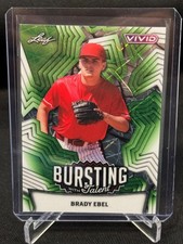 Brady Ebel 2025 Leaf Vivid 1/1 Green Lazer Bursting with Talent Brewers